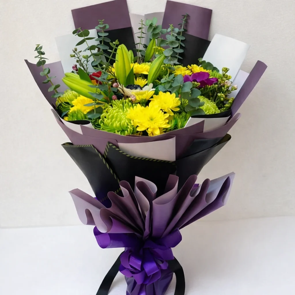 Crystal Chrysanthemums Bouquet