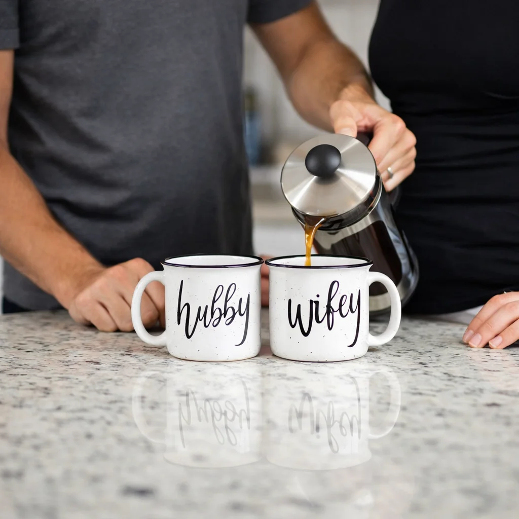 White Wife And Hubby Mug